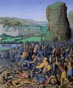 Jean Fouquet The Battle of Gilboa, by Jean Fouquet oil painting artist